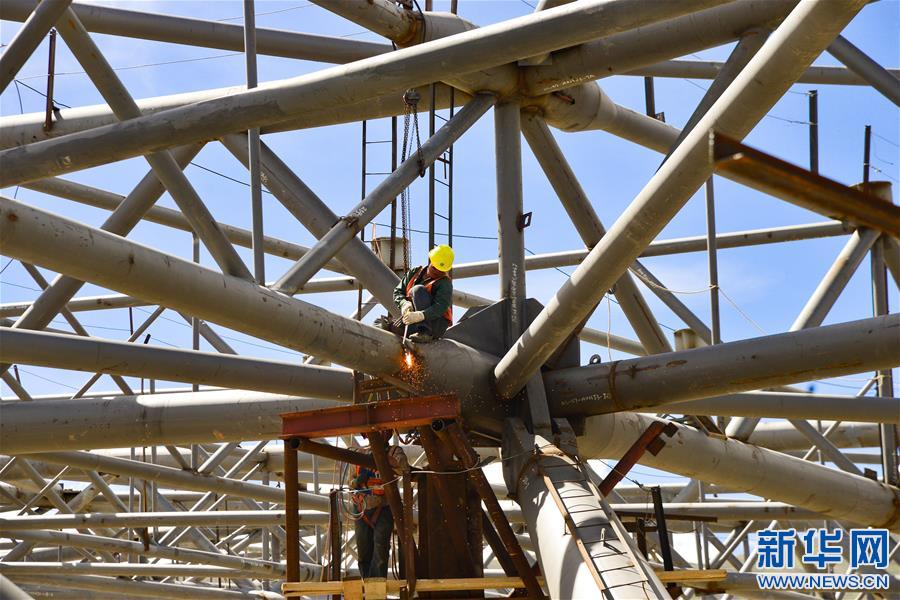 (圖文互動)(4)西藏拉薩貢嘎國際機場新建T3航站樓鋼結構封頂