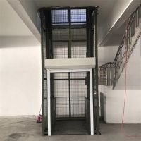 液壓升降機貨梯 大噸位導軌式升降平臺 工廠大型貨物提升機