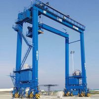 黃岡輪胎式集裝箱門式起重機