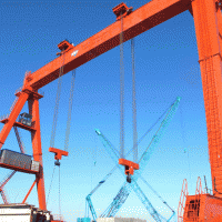 南通起重機-啟東門式起重機現(xiàn)場
